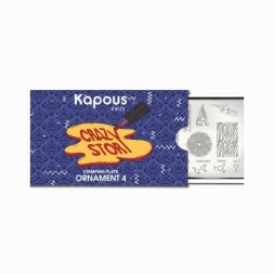 Ornament 4, пластина для стемпинга «Crazy story» Kapous