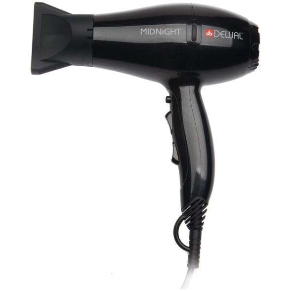 03-107 Black Фен DEWAL Midnight черный 2000 вт.ионизация, 2 насадки