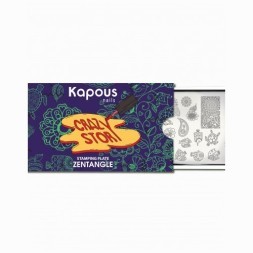 Zentangel, пластина для стемпинга «Crazy story» Kapous