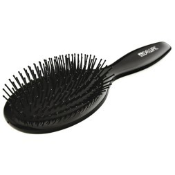 BRWT63 Щетка массажная DEWAL BLACK деревянная пластиковый штифт, 11рядов