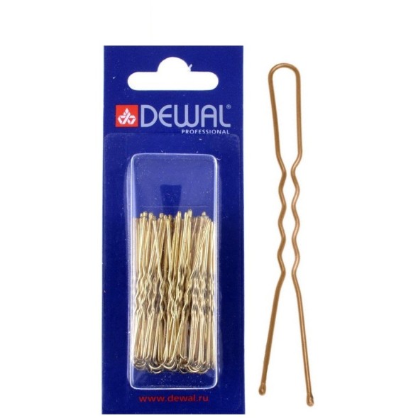 SLT45V-5/60 Шпильки DEWAL золотистые, волна 45 мм, 60 шт/уп. жесткие