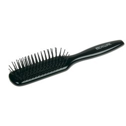 BRWT64 Щетка массажная DEWAL BLACK деревянная, пластиковый штифт, 7рядов