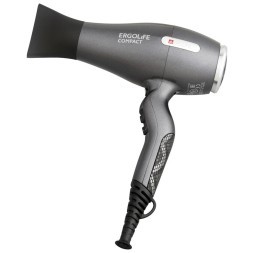 03-002 Grafit Фен DEWAL ERGOLIFE COMPACT графит, вес 550гр, размер 18 см, 2000Вт, ионизация, 2 нас, провод 3м