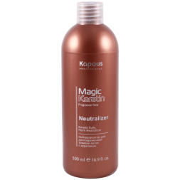 Нейтрализатор для долговременной завивки волос с кератином серии “Magic Keratin” Kapous, 500 мл