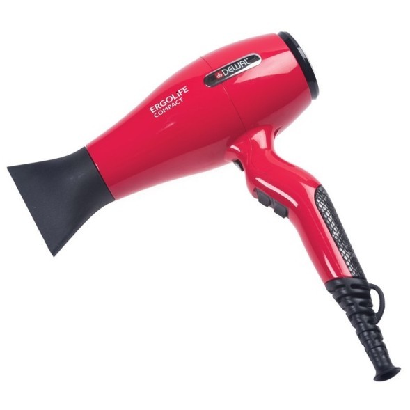 03-002 Red Фен DEWAL ErgoLife Compact красный,  2000 Вт, ионизация, 2 насадки