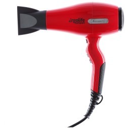 03-002 Red Фен DEWAL ErgoLife Compact красный, 2000 Вт, ионизация, 2 насадки