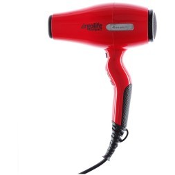 03-002 Red Фен DEWAL ErgoLife Compact красный, 2000 Вт, ионизация, 2 насадки
