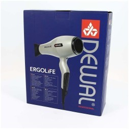 03-001 White Фен DEWAL ErgoLife белый 2200 Вт, ионизация, 2 насадки