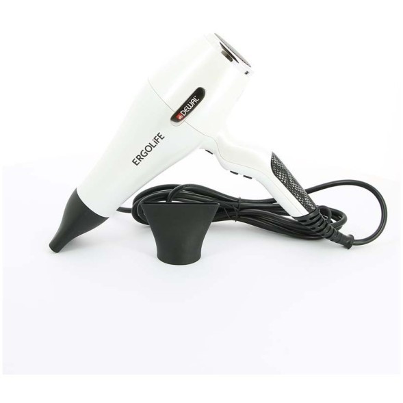 03-001 White Фен DEWAL ErgoLife белый 2200 Вт, ионизация, 2 насадки