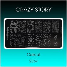 Casual, пластина для стемпинга «Crazy story» Kapous