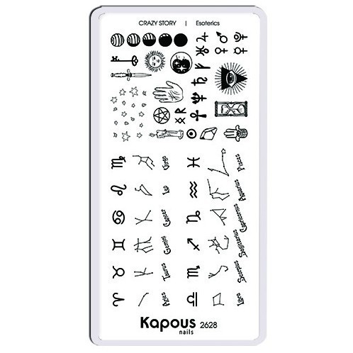 Esoterics, пластина для стемпинга «Crazy story» Kapous