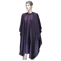 Пеньюар для стрижки DEWAL" Палитра ", полиэстер, фиолетовый , 128х146см, на крючках