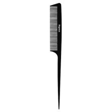 2453 Расческа парикмахерская с пластиковым хвостиком «Carbon fiber» 229*25 мм Kapous