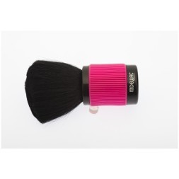 NB001Pink Кисть-сметка DEWAL, настольная, ручка-пластик прорезиненный, натуральная щетина