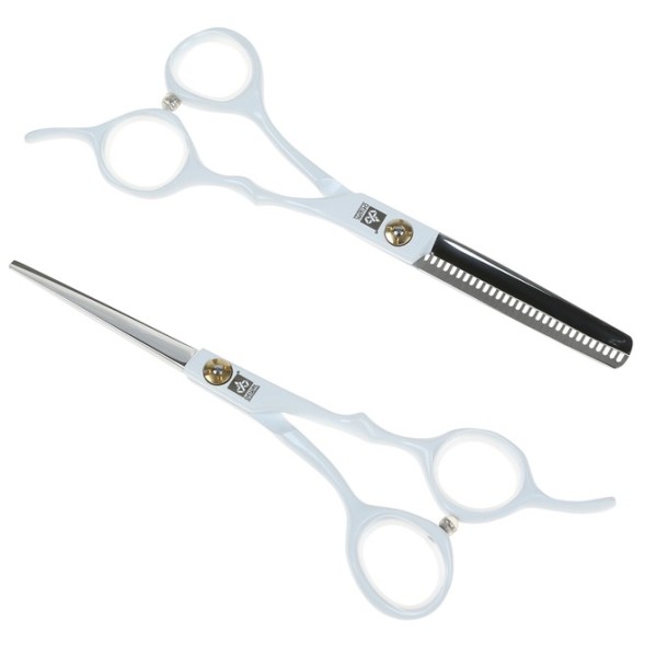 SET-MD-W Набор DEWAL из двух парикмахерских ножниц 5,5&quot; белого цвета в чехле