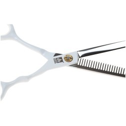 Набор DEWAL из двух парикмахерских ножниц 5,5" белого цвета в чехле