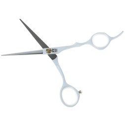 Набор DEWAL из двух парикмахерских ножниц 5,5" белого цвета в чехле