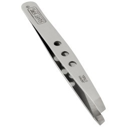 АТ 861 пинцет, косой, с отверстиями