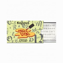 Alphabet, пластина для стемпинга «Crazy story» Kapous