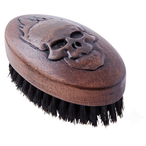 CO-109 Щетка для укладки бороды DEWAL &quot;BARBER STYLE&quot;, натуральная щетина, 9-рядная