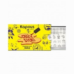 Smile, пластина для стемпинга «Crazy story» Kapous