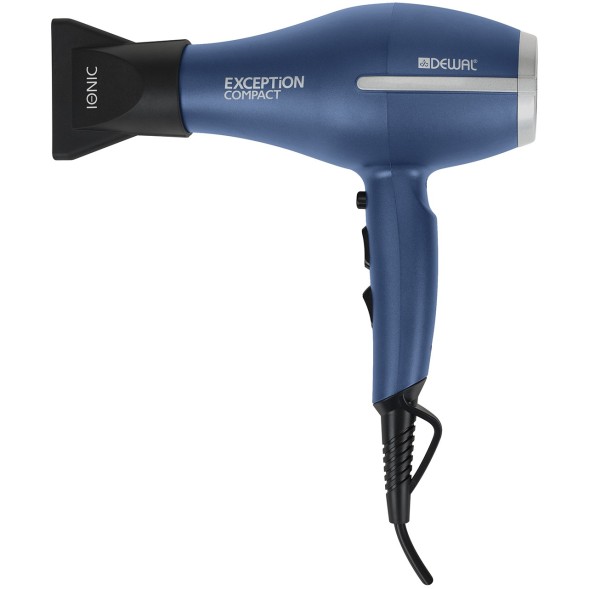 03-114 Blue Фен DEWAL EXCEPTION Compact 2200  синий, компактный   2200 Вт, ионизация, 2 насадки