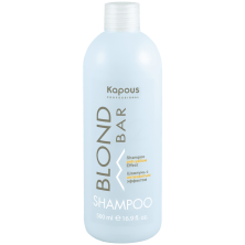 Шампунь с антижелтым эффектом серии "Blond Bar" Kapous, 500 мл