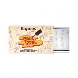 One line body, пластина для стемпинга «Crazy story» Kapous