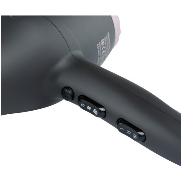 03-8010 Black Фен DEWAL PRO TORNADO, черный, 2300Вт, ионизация, 2 насадки