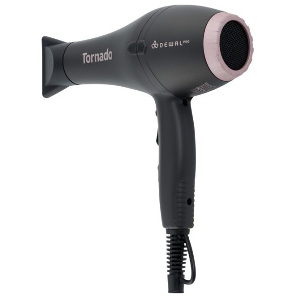 03-8010 Black Фен DEWAL PRO TORNADO, черный, 2300Вт, ионизация, 2 насадки