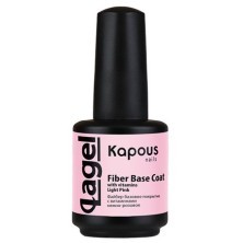 1743 Файбер базовое покрытие с витаминами нежно-розовое «Fiber Base Coat with vitamins Light Pink», 15 мл