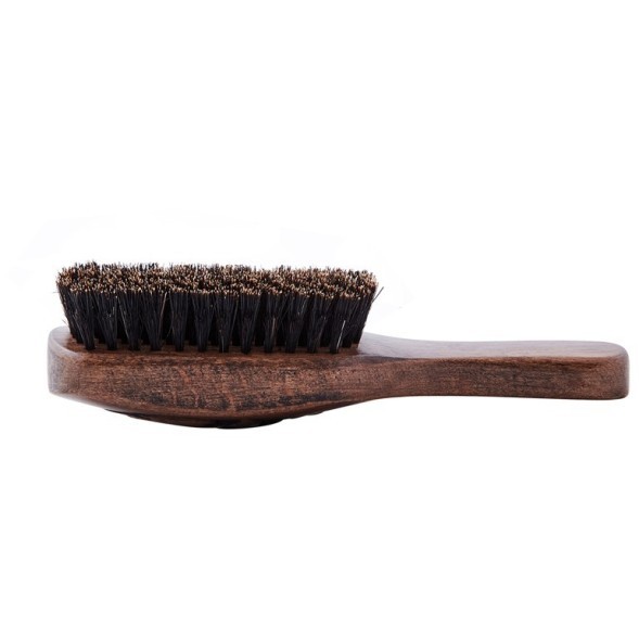 CO-107 Щетка для укладки волос и бороды DEWAL &quot;BARBER STYLE&quot;, с ручкой ,натуральная щетина, 8-рядная