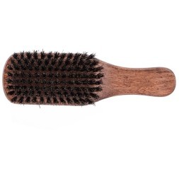 CO-107 Щетка для укладки волос и бороды DEWAL "BARBER STYLE", с ручкой ,натуральная щетина, 8-рядная